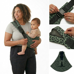 Porte-bébé  Bandoulière - Léopard Vert